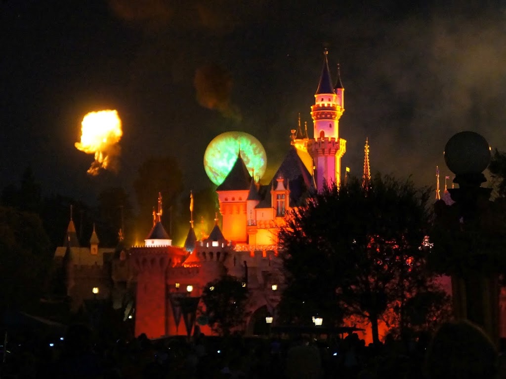 Fireworks during Mickey's Halloween Party