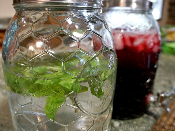 basil infused water