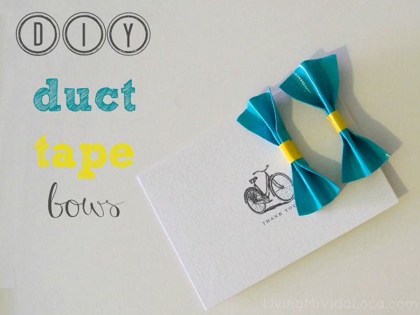 easy duct tape bows tutorial