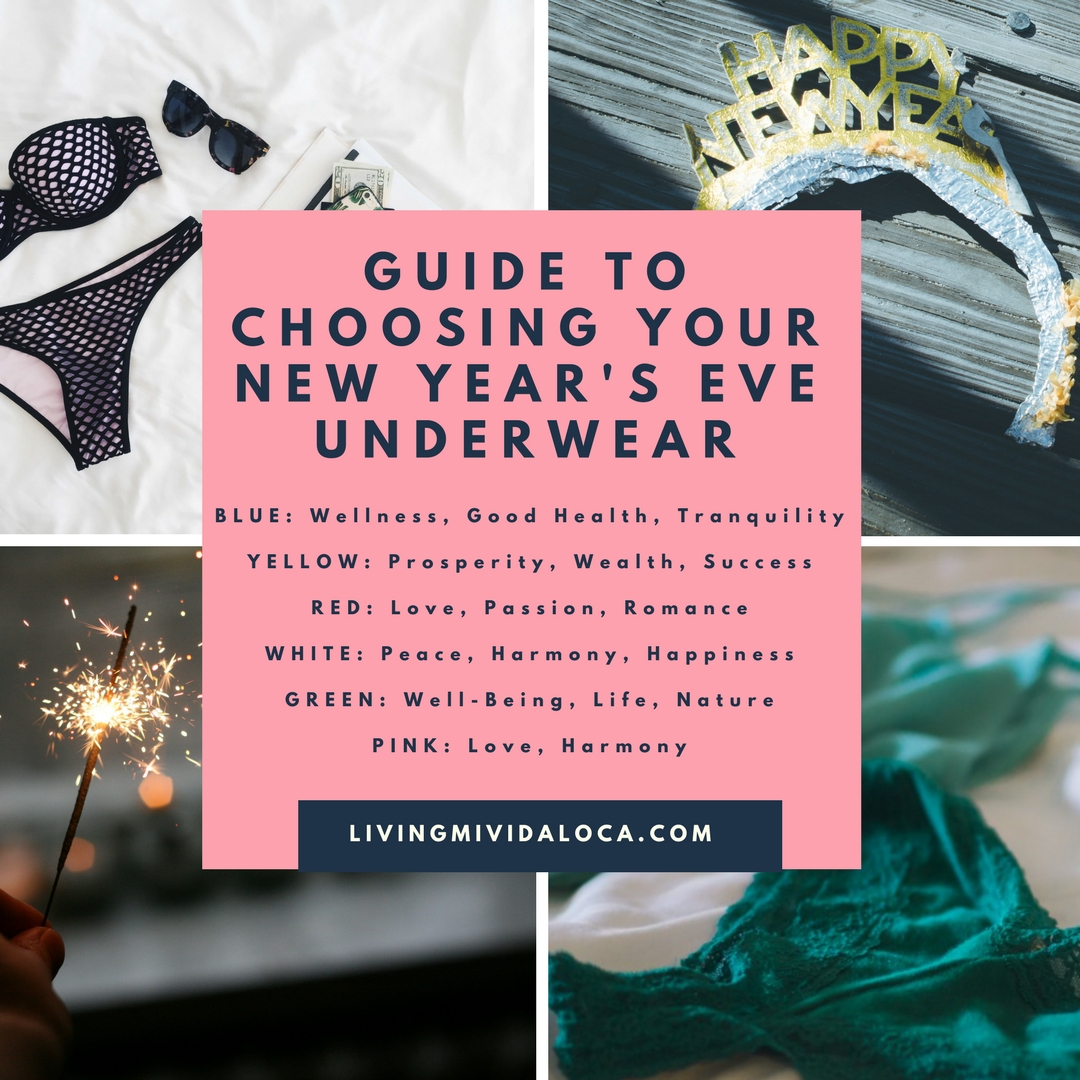 Guide to choosing your New Year's Eve underwear - LivingMiVidaLoca.com's Eve underwear - LivingMiVidaLoca.com