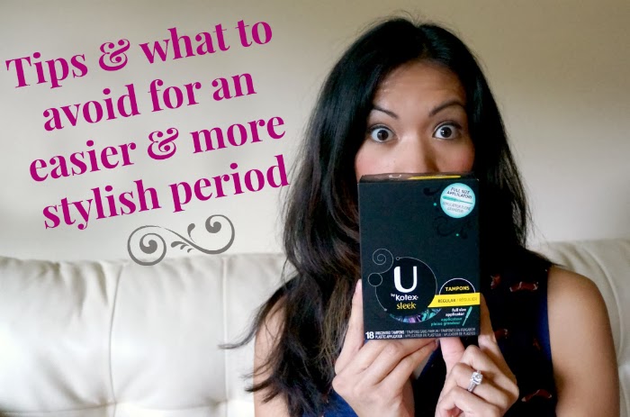 Tips and what to avoid for an easier and more stylish period | LivingMiVidaLoca.com #Ubykotexstars