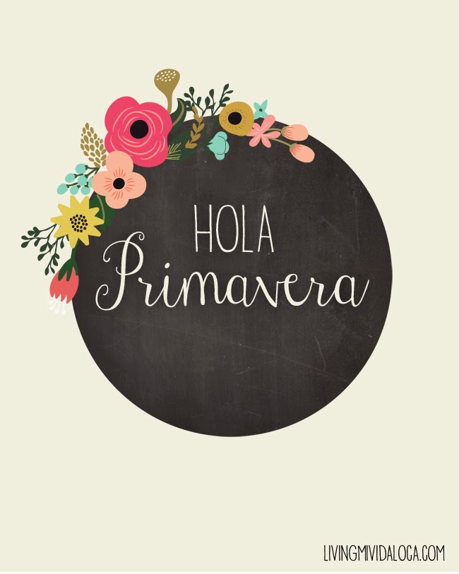 Spring free printable in spanish