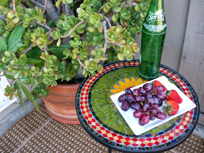 mosaic tables from pier 1 on outdoor rug