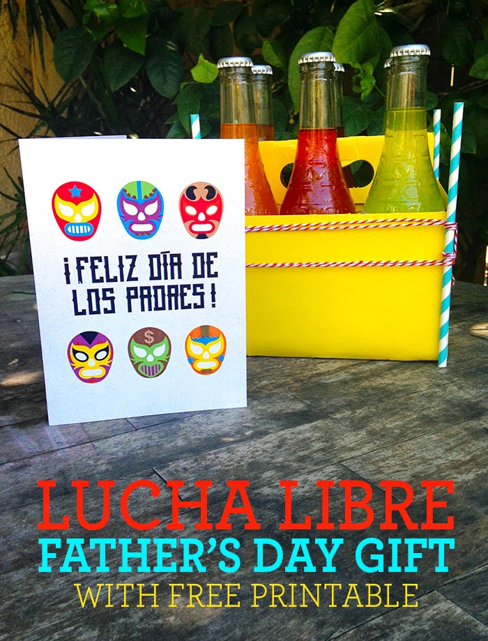 Lucha libre free printable for Father's Day gift