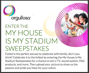 #MyHouseIsMyStadium sweepstakes!