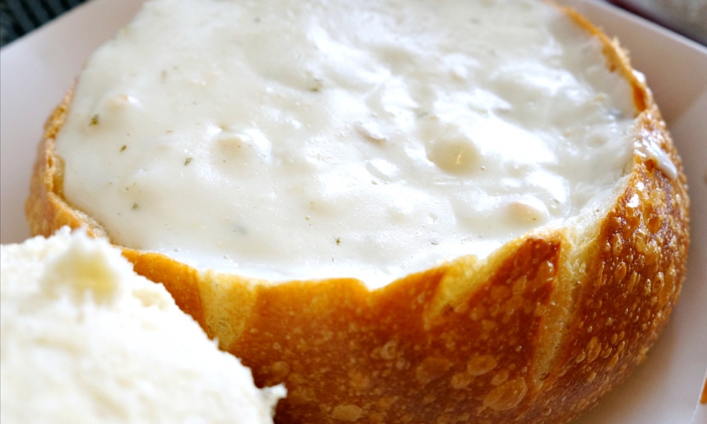 Boudin clam chowder in San Francisco - LivingMiVidaLoca.com (photo credit: Pattie Cordova)