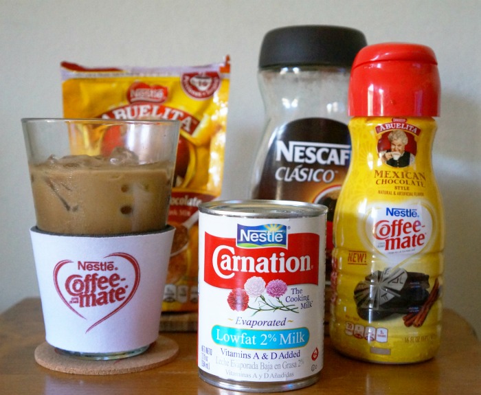 Mexican Mocha iced coffee ingredients