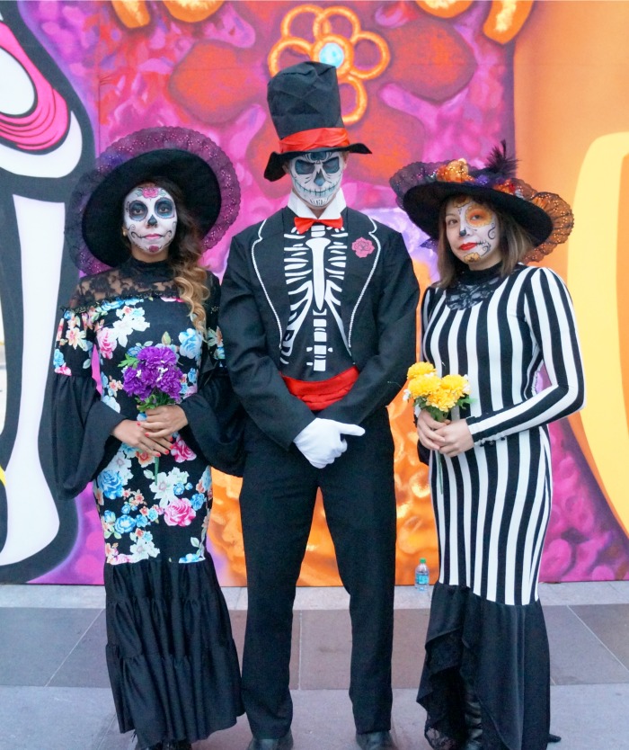 Celebrating Day of the Dead at Skeletown Square