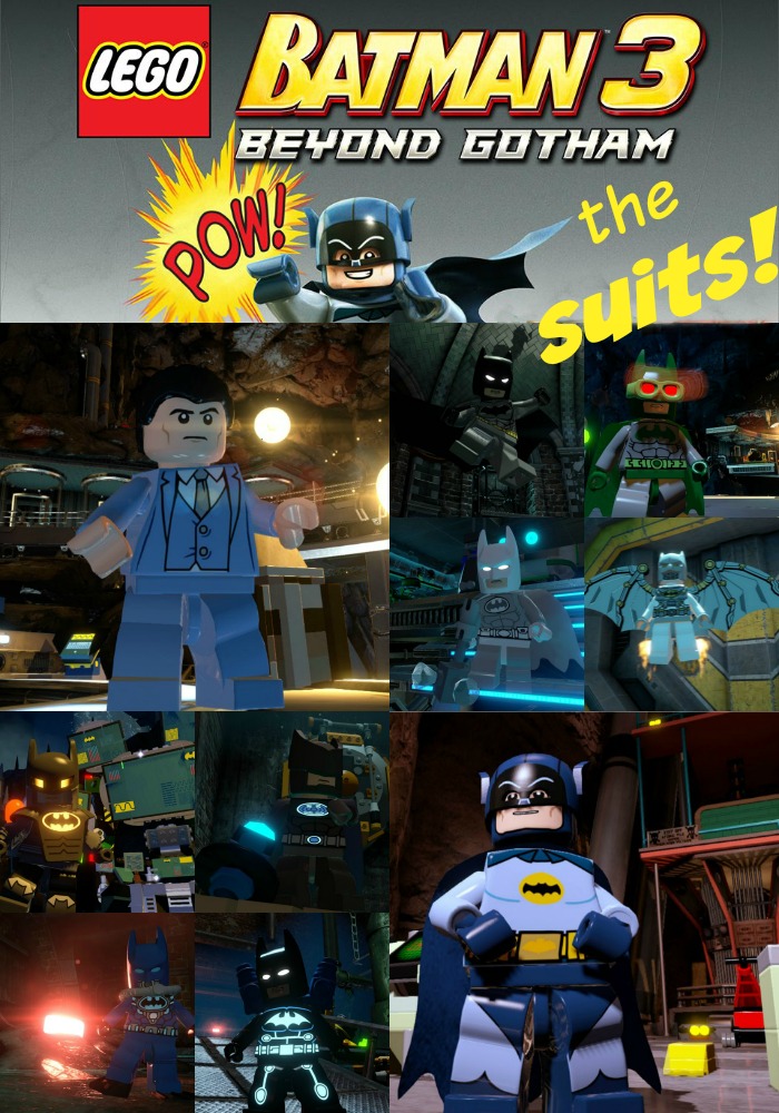 LEGO Batman's suits in LEGO Batman 3 • Orange County guide by Living Mi