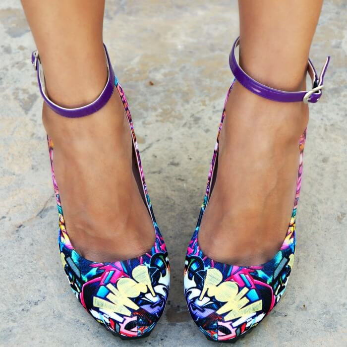 Colorful wedges on sale