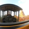 Riding the Seven Dwarfs Mine Train inside Fantasyland at Magic Kingdom