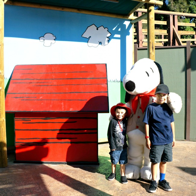 Peanuts characters meet and greet at Knott's Berry Farm