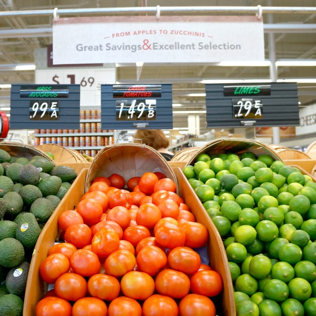 fresh vegetables at smart and final