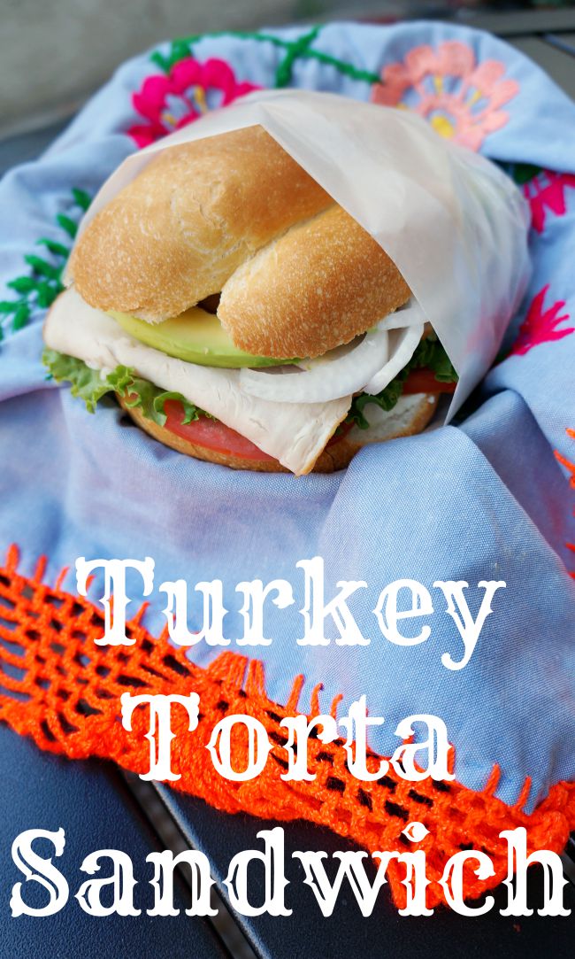 Turkey torta sandwich