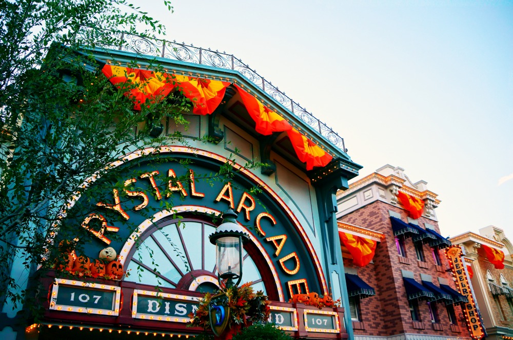 Crystal Arcade on Main Street in Disneyland