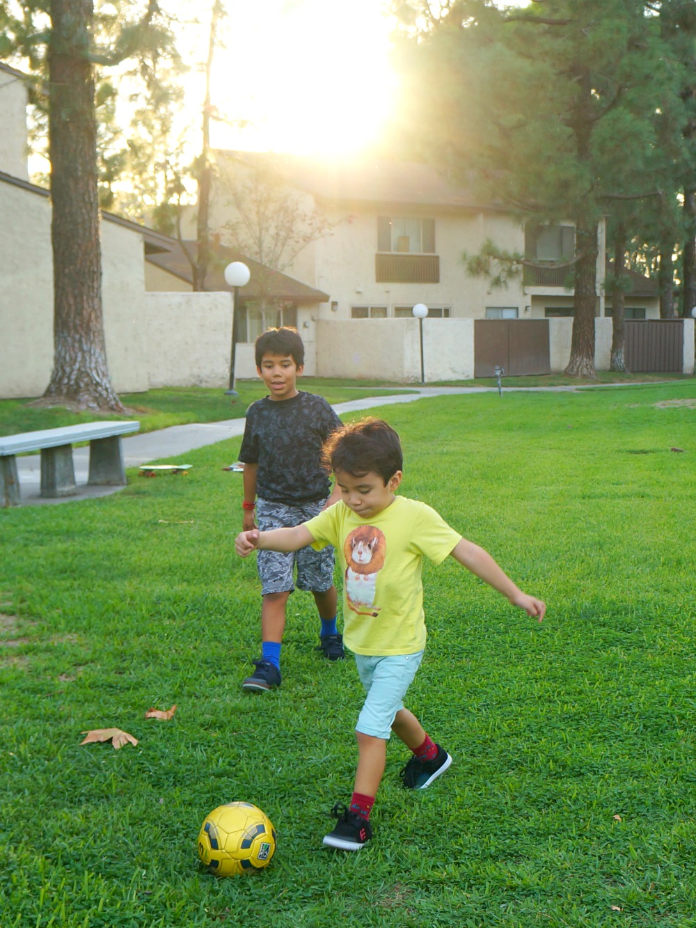 kids playing soccer