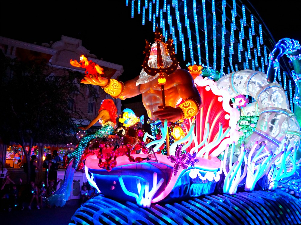 The Little Mermaid float