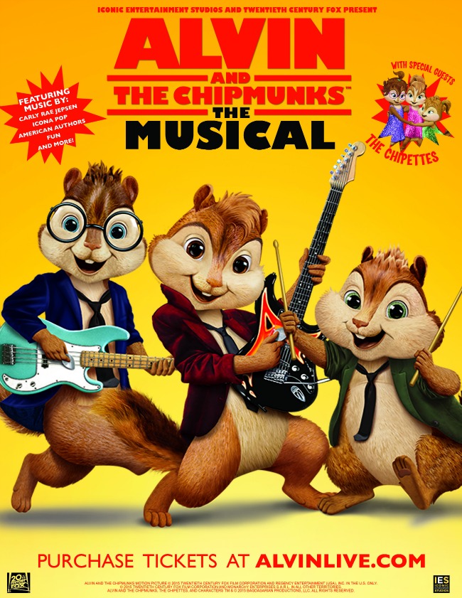 Alvin and the Chipmunks musical is coming to Anaheim