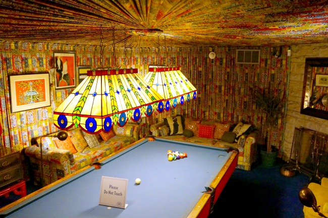 Billiard room in graceland