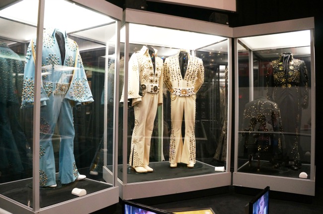 Elvis jumpsuits on display