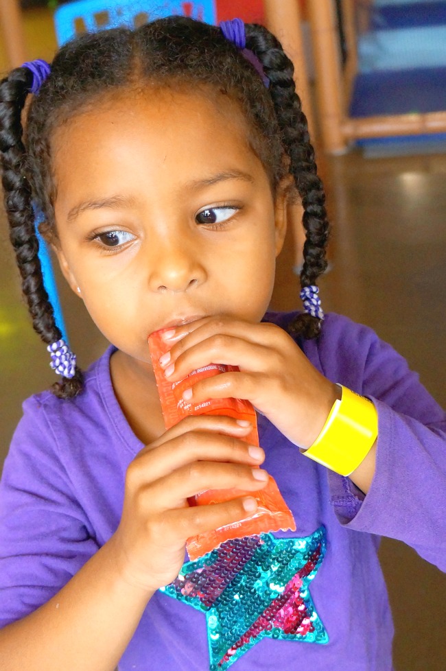Girl having Ruby Rocket's yogurt // LivingMiVidaLoca.com
