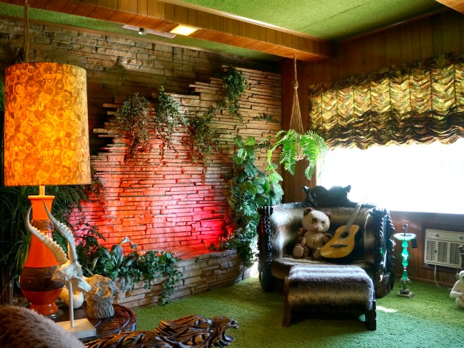 Jungle room inside Graceland