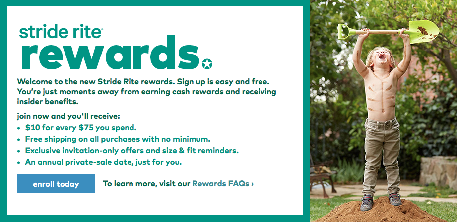 Stride Rite rewards program