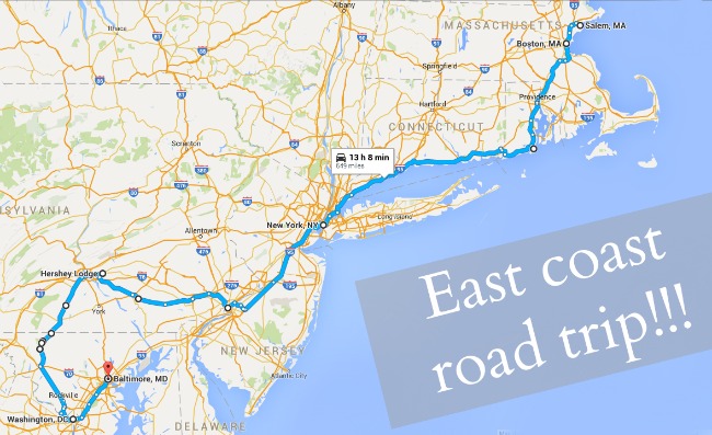 road trip for east coast