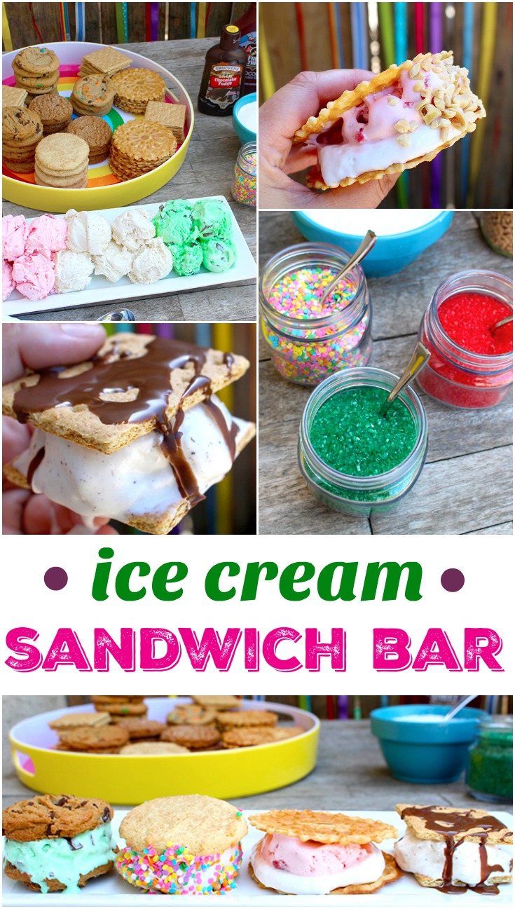 ice cream sandwich bar ideas - livingmividaloca