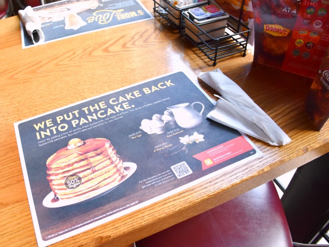 new fluffier pancakes at Denny's Diner - LivingMiVidaLoca.com