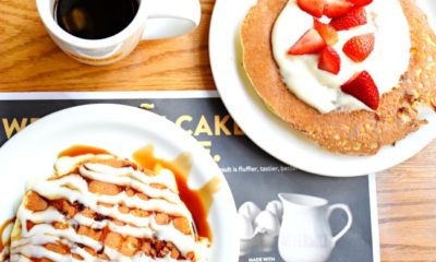 Savory pancakes at Denny's Diner - LivingMiVidaLoca.com