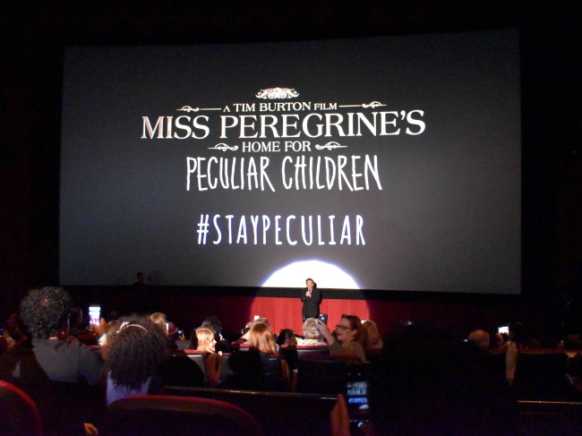 Tim Burton at screening | LivingMiVidaLoca.com #StayPeculiar