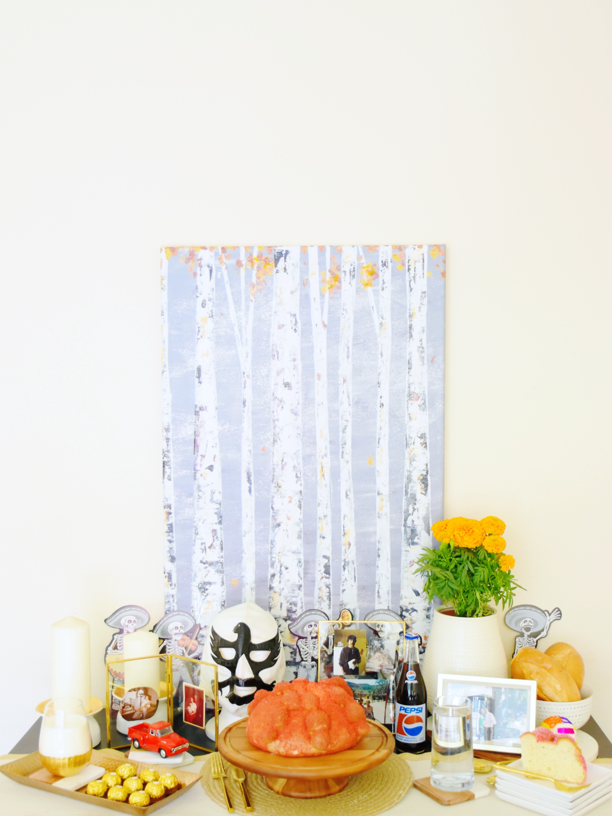 How to make a modern Day of the Dead altar using products found at Target. - LivingMiVidaLoca.com