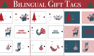Free Spanish Christmas tags - LivingMiVidaLoca.com