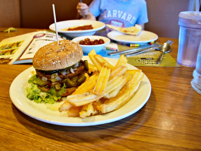 Burgers for lunch at Denny's – America's Diner - Orange County guide for  families