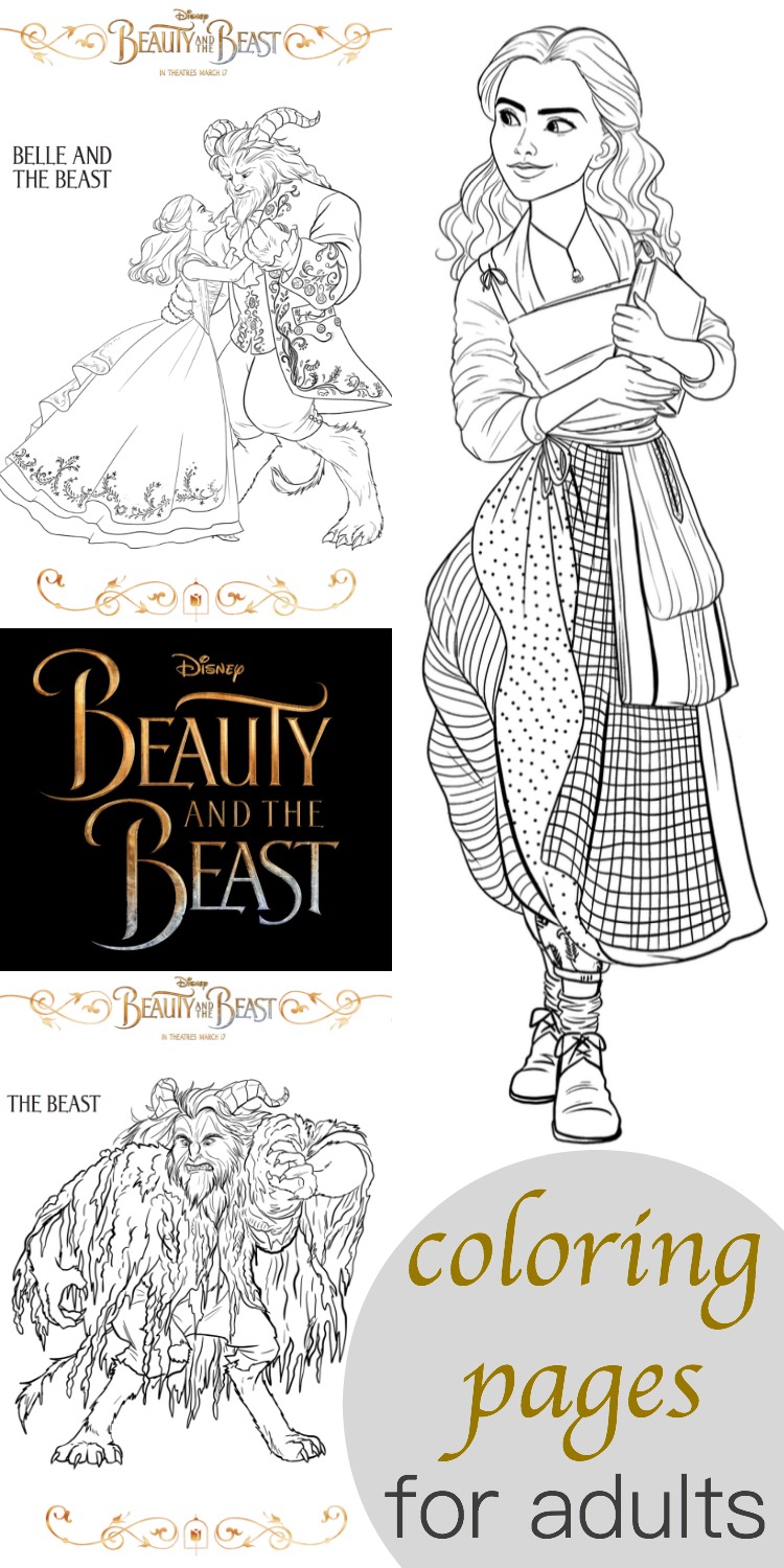 Adult Coloring Book Disney s Beauty And The Beast Houston Mall