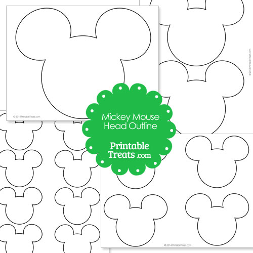 Printable Mickey Mouse Head Outline - LivingMiVidaLoca.com