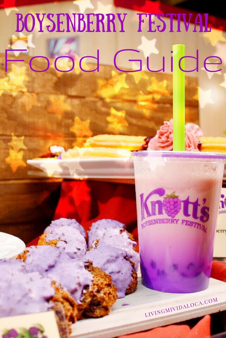 Knott's Berry Farm Boysenberry Festival Food Guide (printable)