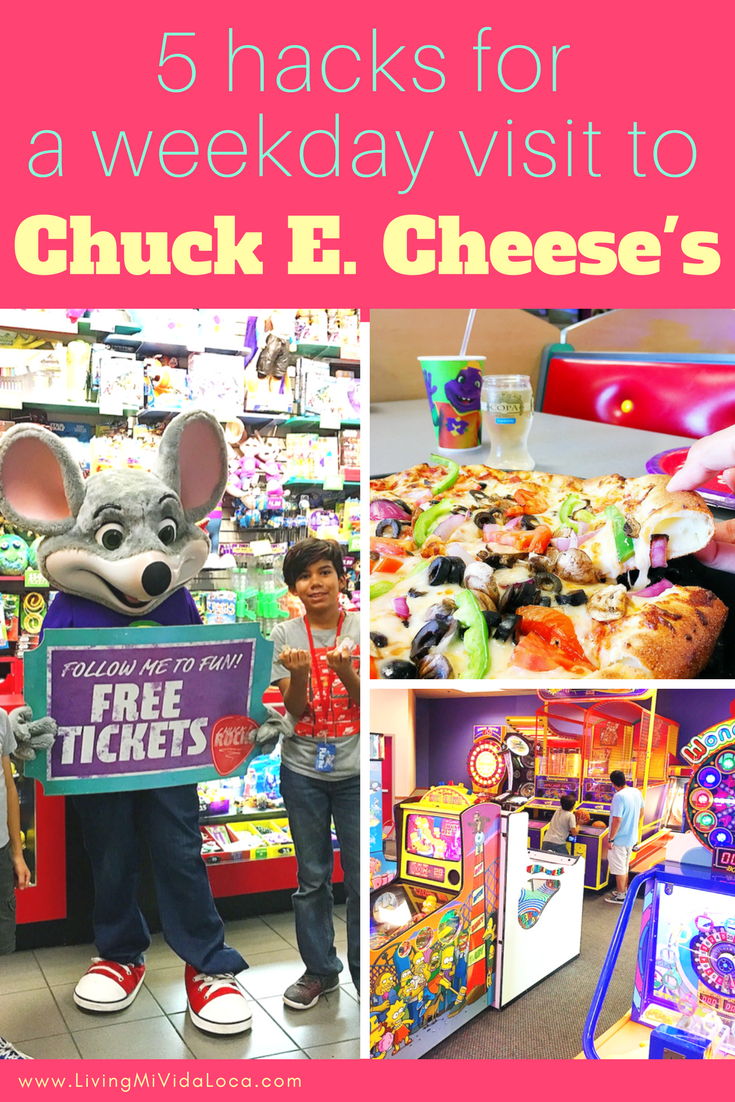 5 hacks for a weekday visit to Chuck E. Cheese's - LivingMiVidaLoca.com