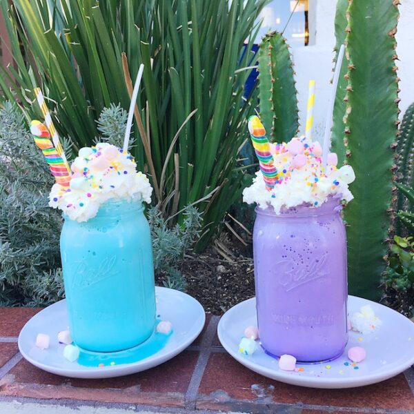 Unicorn shakes at Créme & Sugar in Anaheim Orange County tips and guides