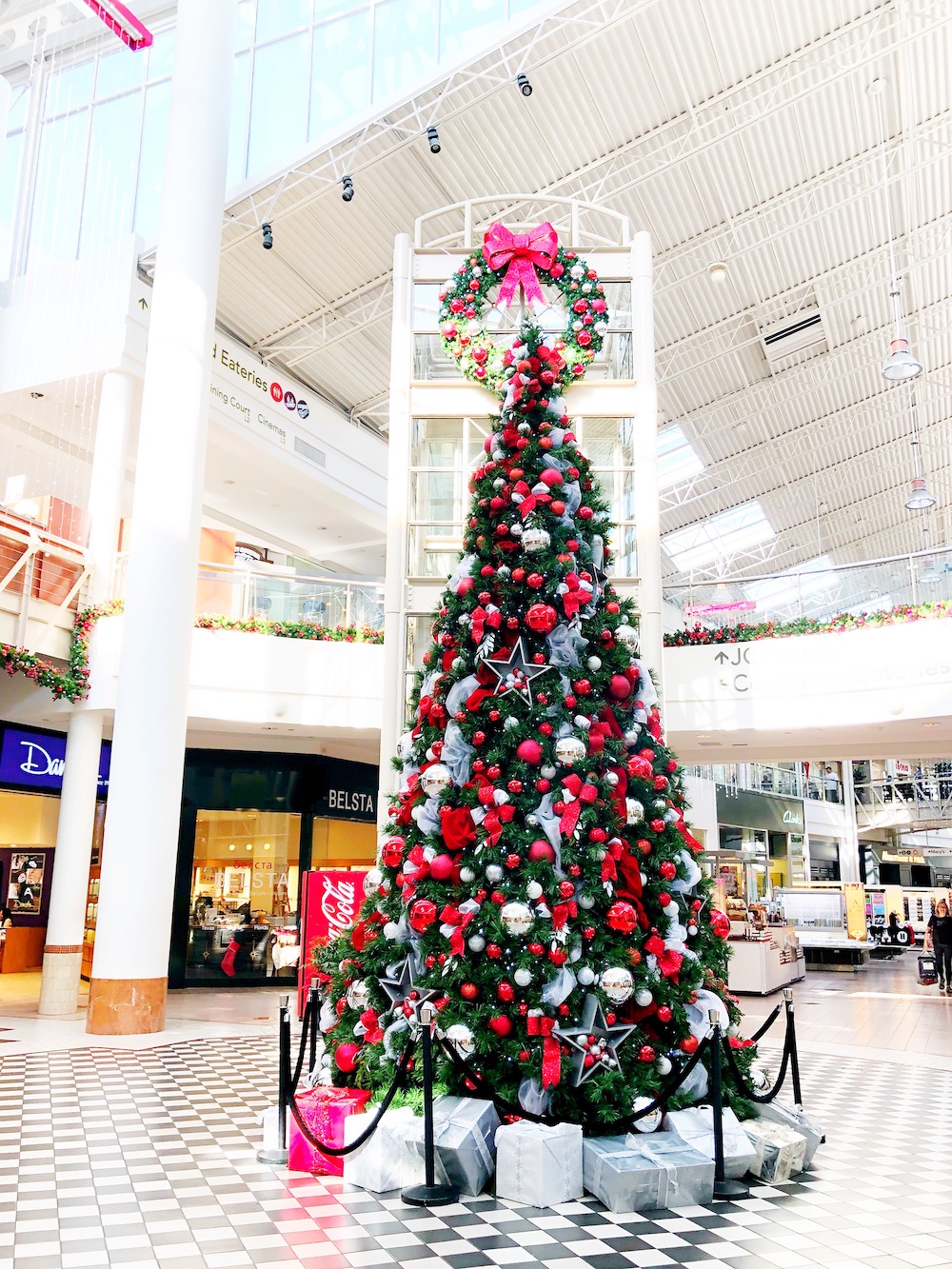 Shopping and visiting Santa at MainPlace Mall