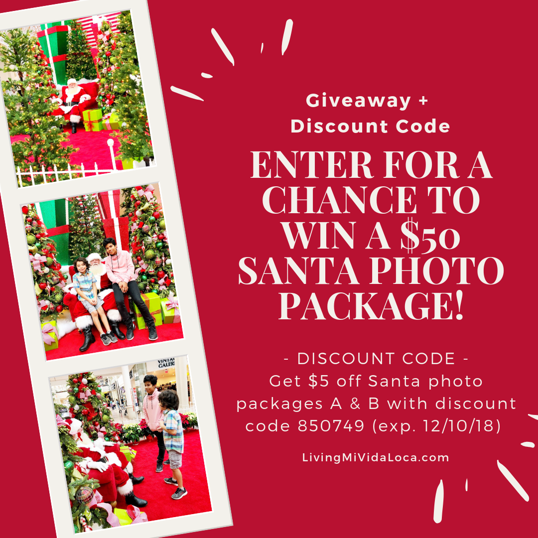 Win a $50 Santa photo package at the MainPlace Mall in Santa Ana