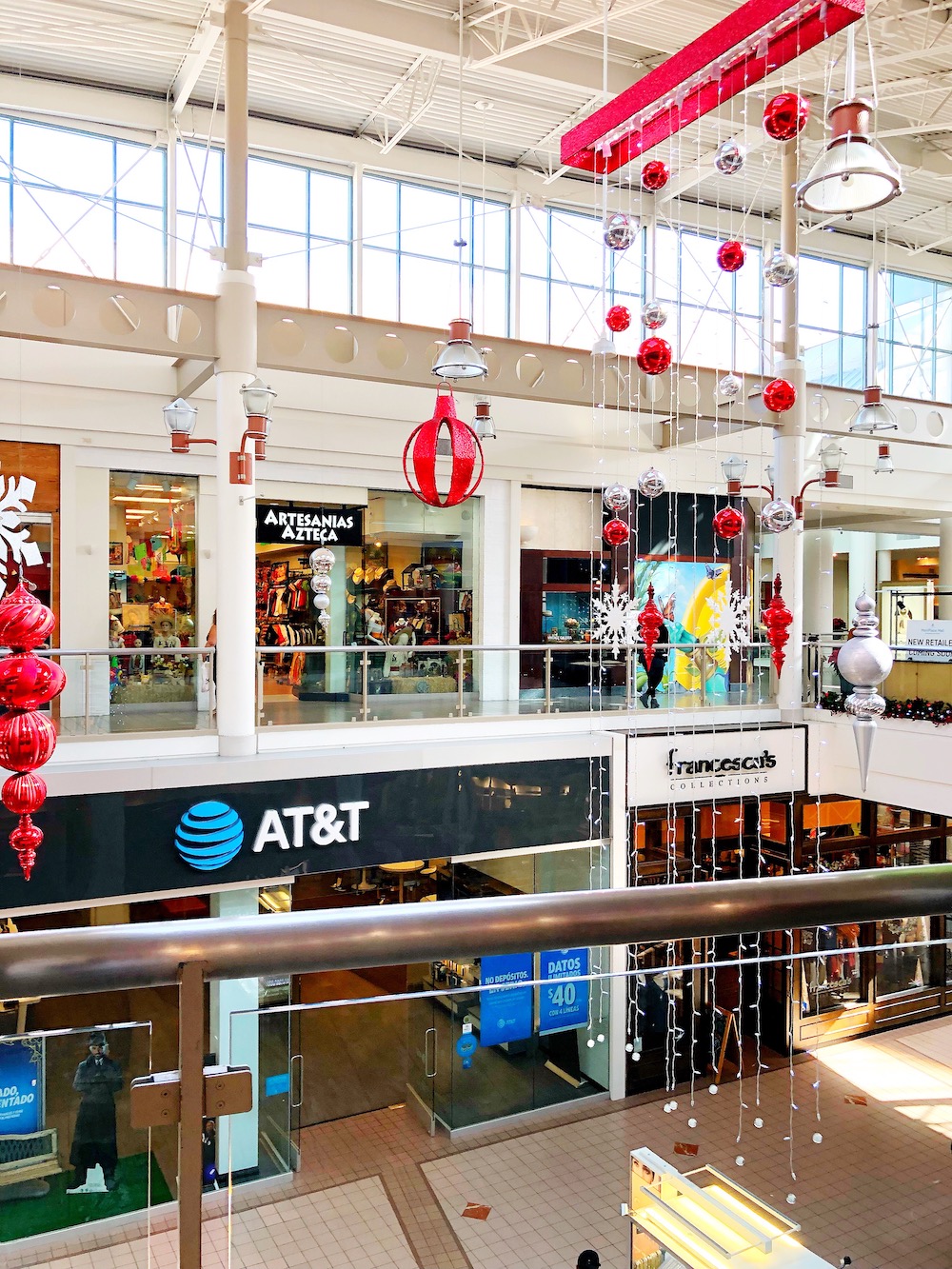 Shopping and visiting Santa at MainPlace Mall