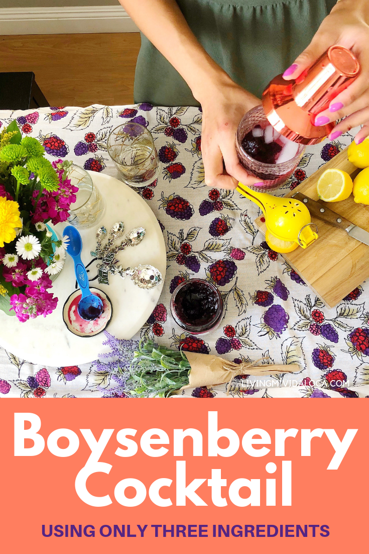 Boysenberry cocktail with vodka and boysenberry preserves - livingmividaloca.com - #LivingMiVidaLoca #Knotts #Boysenberry #Preserves #Cocktail