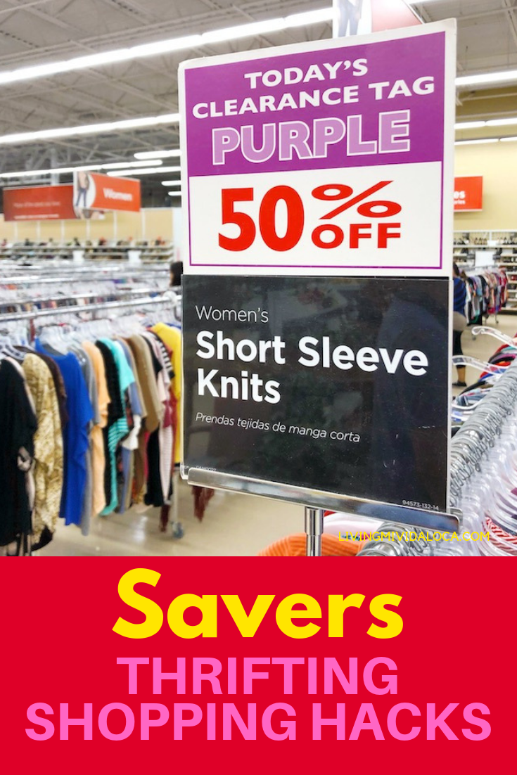 Savers thrifting shopping hacks