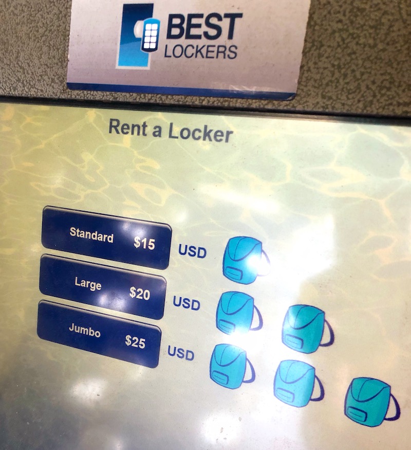 Locker prices at Davy Jones Lockers at Knott's Soak City in Buena Park, CA - livingmividaloca.com - #LivingMiVidaLoca #KnottsSoakCity #KnottsBerryFarm #BuenaPark