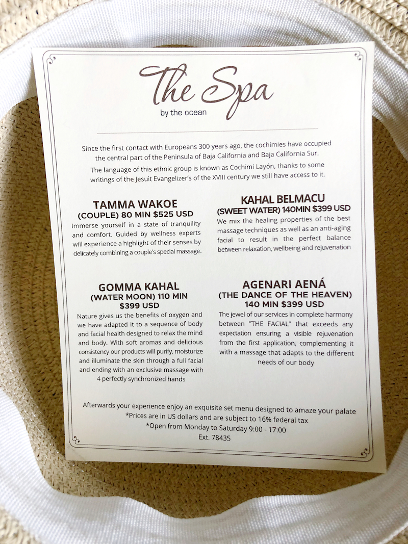 Rancho San Lucas spa menu and prices for their luxurious spa treatments and dining by the ocean in Los Cabos. - livingmividaloca.com - #livingmividaloca #loscabos #gnomads #solmarresorts
