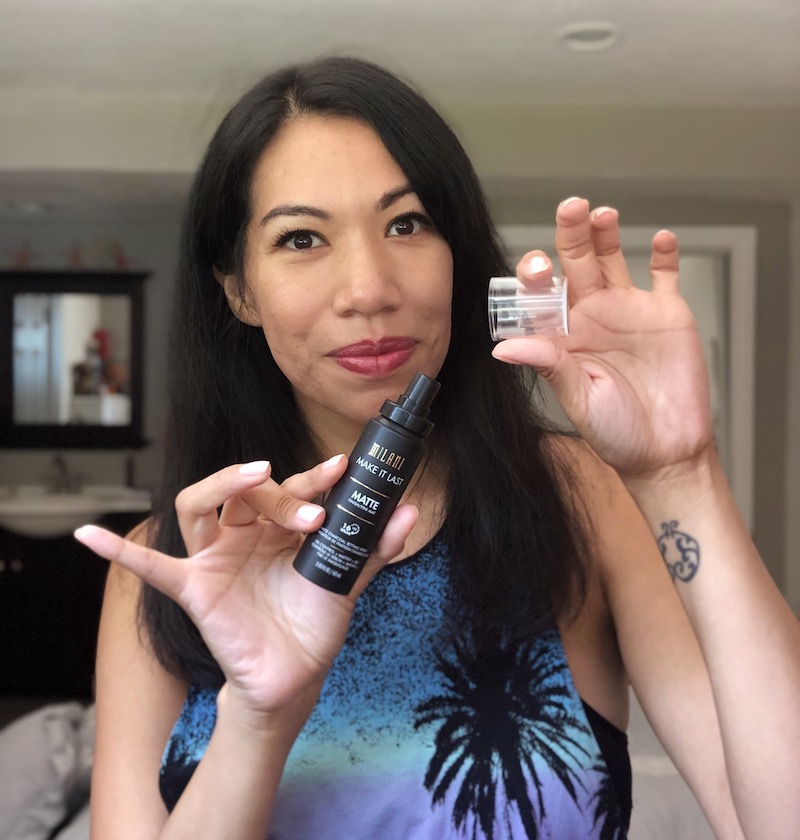 Trying out the new Milani Make It Last Charcoal Matte Setting Spray - livingmividaloca.com | #MilaniAtWalgreens #MilaniCosmetics