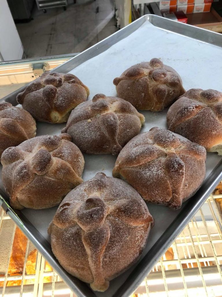 Day of the Dead bread at The Mill Bakery in Santa Ana - LivingMiVidaLoca.com - #LivingMiVidaLoca #DayoftheDead #DiadelosMuertos #Portos