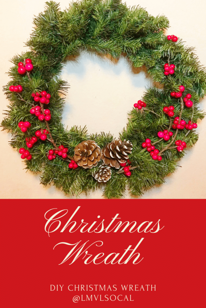 Dollar Tree Christmas Wreath step-by-step process